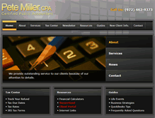Tablet Screenshot of petemillercpa.com